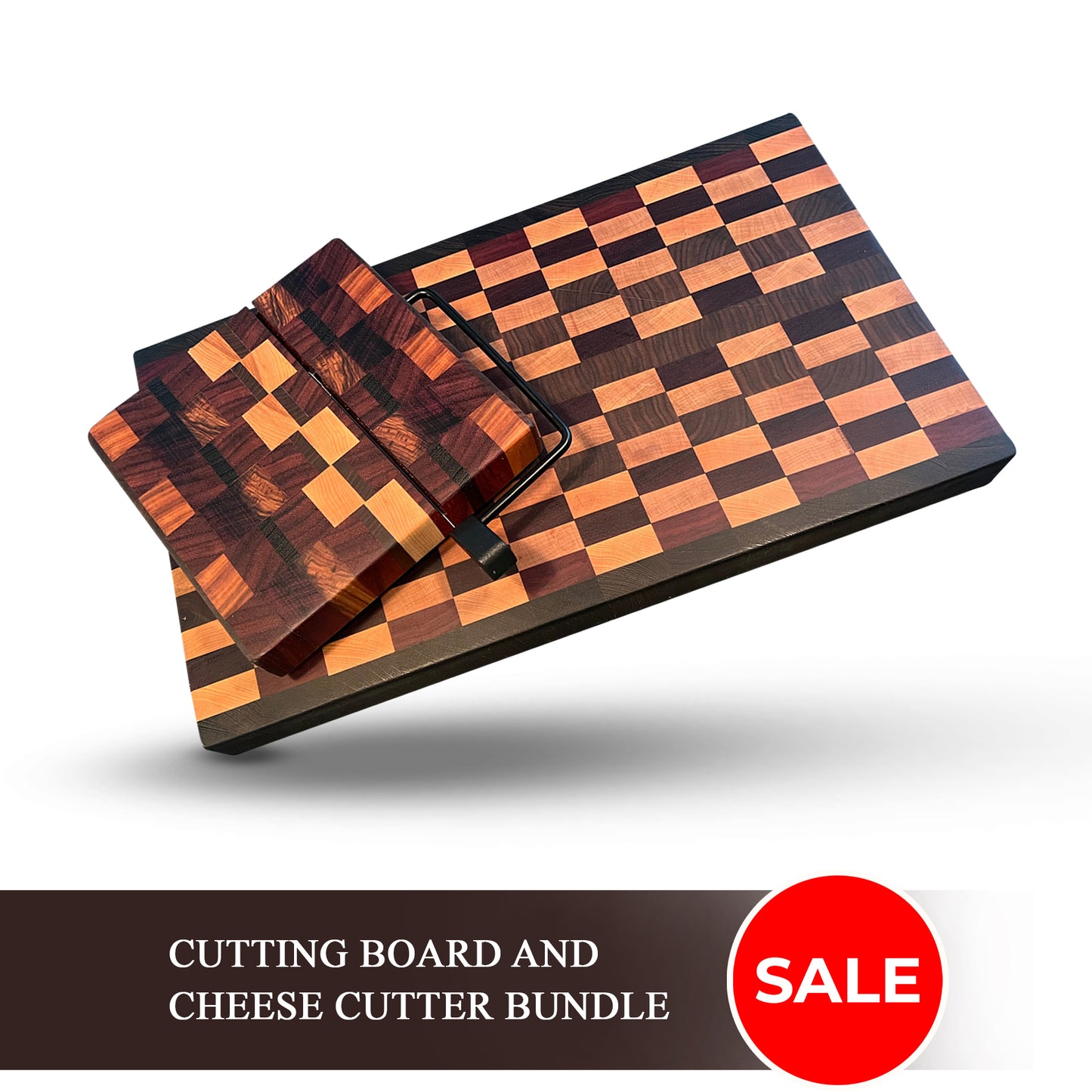 Cutting board and cheese cutter bundle