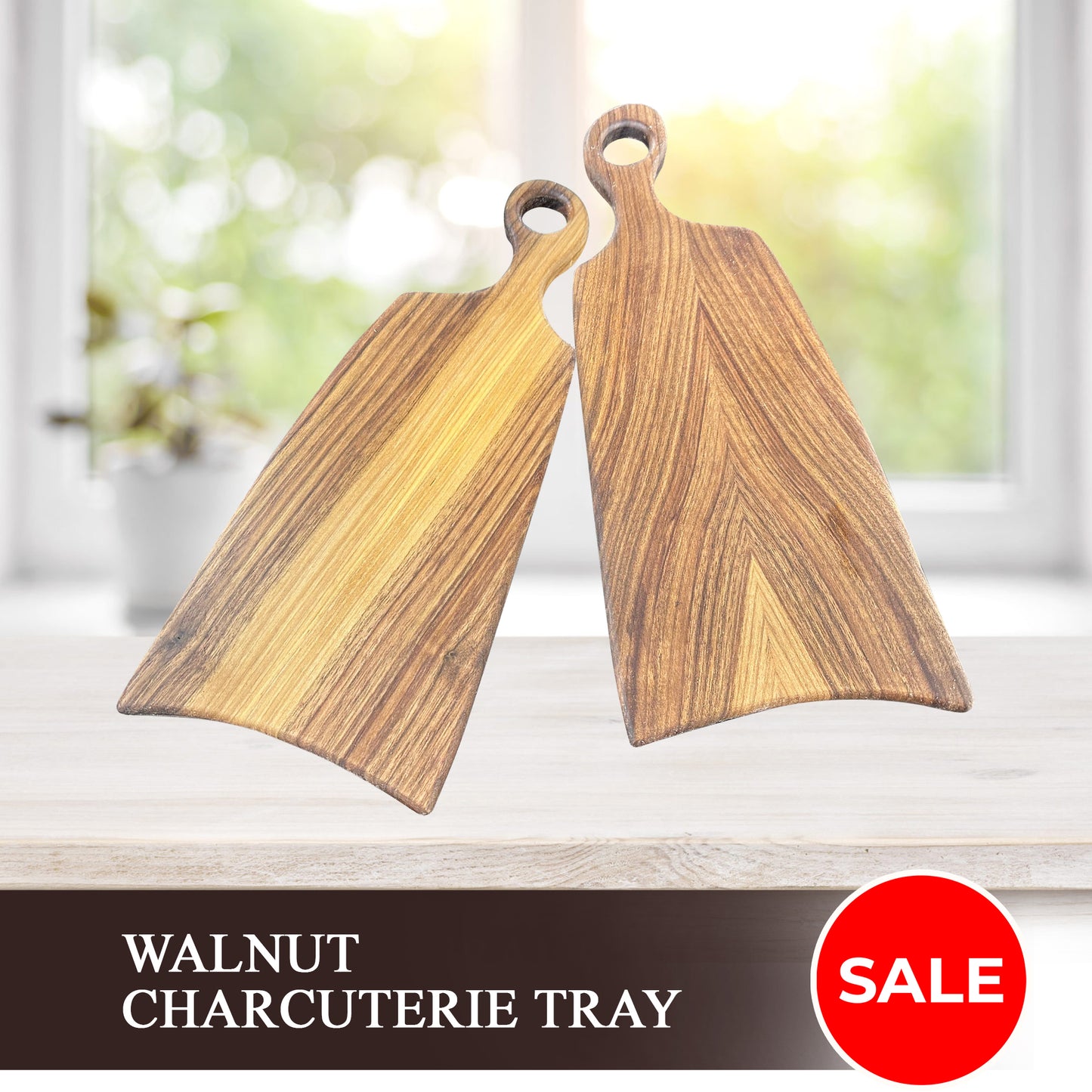 Walnut charcuterie tray