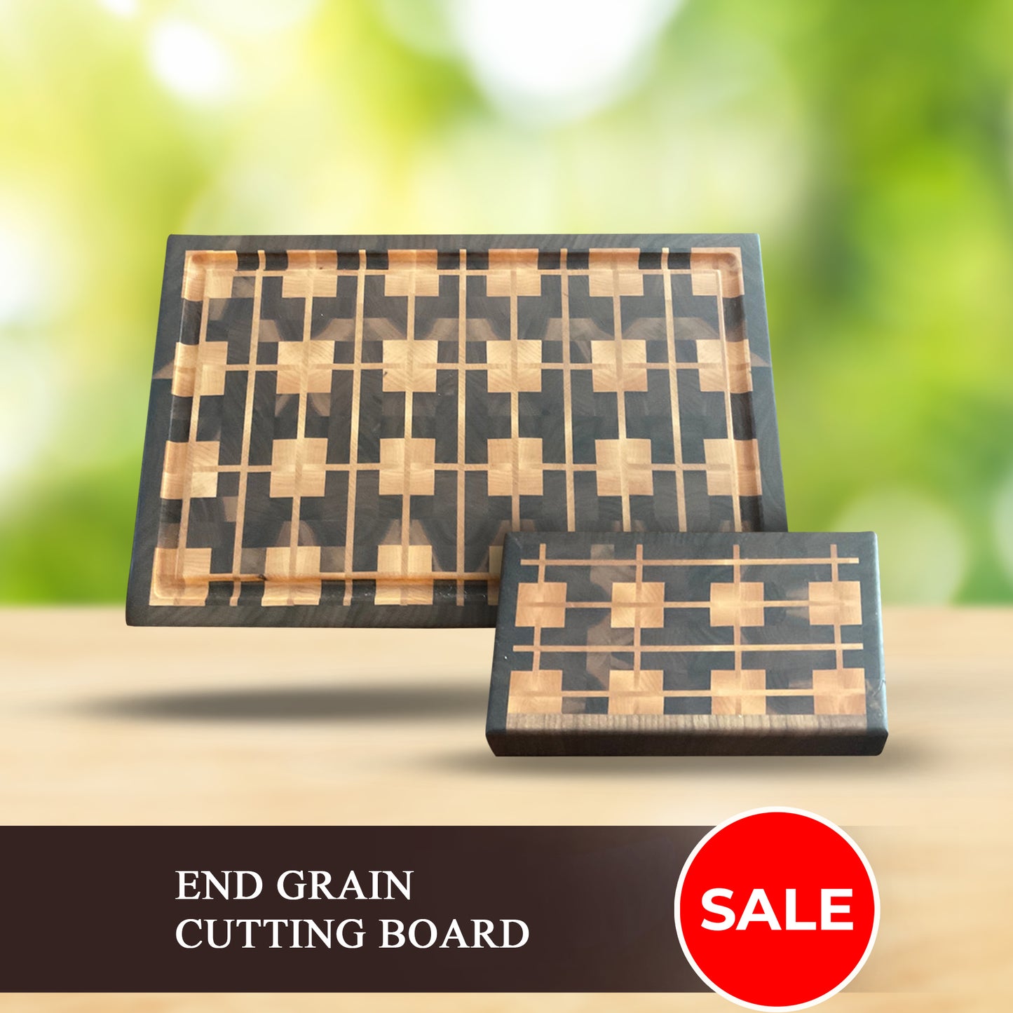 End grain cutting board